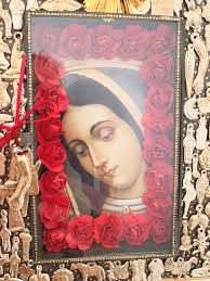 Artisan XLarge Milagro Church with Virgin of Guadalupe Tin Nicho Box —  ESPLORA