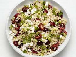 In a large bowl mix all the ingredients together except the rocket, then taste and adjust the seasoning, adding more salt if necessary. Israeli Couscous With Cherries Recipe Food Network Kitchen Food Network