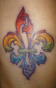 New Rainbow Fleur De Lis On My Wrist Jack And Diane S Tattoos In Gulf Port Ms Tattoos I Tattoo Fleur De Lis