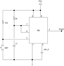 Electronics Components 555 Timer Chip In Monostable One Shot Mode Dummies