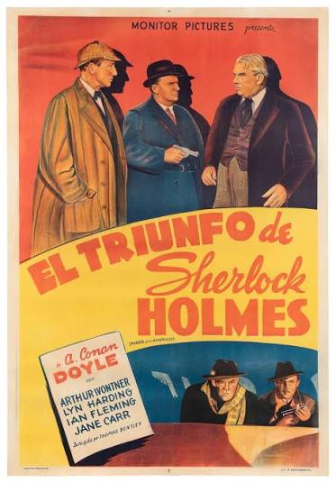Sold at Auction: [FILM POSTER]. El Triunfo de Sherlock Holmes (Murder at the ...
