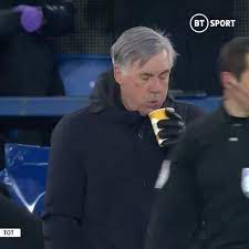 Season club m g r cha cup; Hilarious Footage Captures Carlo Ancelotti More Interested Blowing On His Hot Coffee As Everton Score Winner Vs Spurs