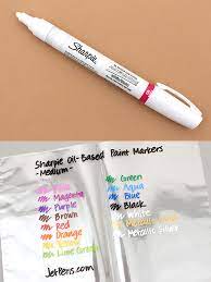This Oil Based Paint Marker Can Write On Virtually Any Nonporous Surface Including Plastic Metal Glass Wood S Paint Marker Paint Markers Face Oil Painting