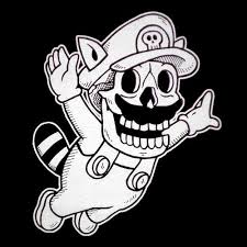 Shirtoid Super Mario Skull Mario