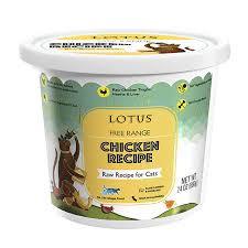 Read our review of this flavor of lotus food. Lotus Raw Cat Food Pawtrero Brannan