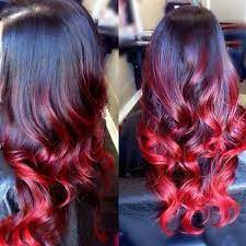 Rot Ombre Rot Haarfarben Frisuren Lange Haare Rot Rote Balayage Haare