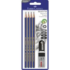 Maybe you would like to learn more about one of these? Art Pencils Charcoal Faber Castell 6 Pc Drawing Pencil Set Pack Of 4 Crafts