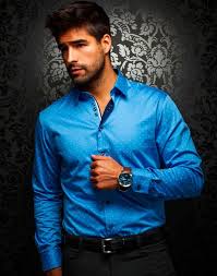 Shop Men Fashion Online Men Light Blue Dress Shirt