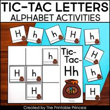 Letter recognition is the ability to recognize and name all of the lowercase and capital letters. Tic Tac Letters Letter Recognition Games By The Printable Princess