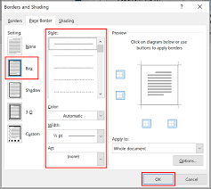 How To Create A Page Border In Microsoft Word