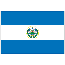 El Salvador w/Seal Flag on a Stick