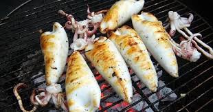 Calamari Ripieni Alla Griglia Recipe Poached Fish Recipes Food Squid Recipes