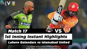 We also make our iu vs lq dream11 prediction based on performances and dream11 psl 2021 islamabad united vs lahore qalandars: Lahore Qalandars Vs Islamabad United 1st Inning Highlights Match 17 4 March Hbl Psl 2020 Youtube