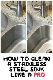 how to clean a stainless steel sink
