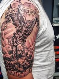 Antico patrono della sinagoga oggi è patrono della chiesa martirologio romano: 155 Saint Michael Tattoos Everything You Need To Learn With Meanings Wild Tattoo Art St Michael Tattoo Archangel Michael Tattoo Tattoo Designs Men