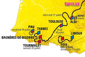 2021 tour de france route map. Le Tour De France 2019 Passera 4 Jours Dans Les Pyrenees