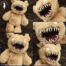 Fluff Of The Undead Creepy Zombie Horror Teddy Bear Etsy Scary Teddy Bear Creepy Toys Creepy Stuffed Animals