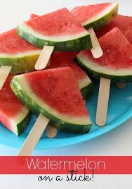 Watermelon On A Stick Recipe Healthy Snacks For Kids Watermelon Sticks Watermelon