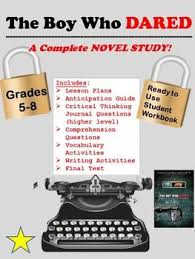 The Boy Who Dared Novel Study Novel Studies Book Study Vocabulary Activities