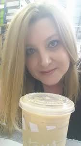 Afternoon iced coffee before and after stirring