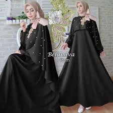 Sempurnakan juga model baju gamis dengan warna hijab yang senada agar tampilan menjadi lebih. 33 Model Baju Gamis Hitam Cantik Terbaru Muda Co Id