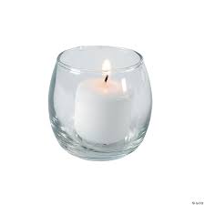 (candles4less.com's votive candle holders optimize burn time by containing the melted wax which allows the candle to reach its full burning. Round Votive Candle Holders