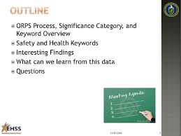 Choose and personalize a free persuasive speech outline template to write a professional and positive outline. Orps Trending And Analysis Report Safety And Health Keywords Ppt Download