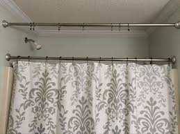 How To Make A No Sew Shower Curtain Valance In No Time Diy Shower Curtain With Valance Shabby Chic Bathroom Bathroom Decor
