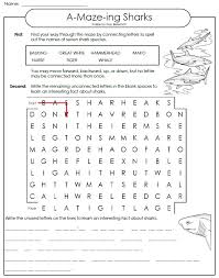 Super teacher worksheets has a sister site — modernchalkboard.com, a site that contains smartboard notebook lessons. Printable Word Maze Sharks
