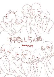 Drawing Anime Top Male Bottom Female These Are Pretty Common In Anime But They Can Be Used The Other Drawing Base Drawing Reference Art Reference Photos