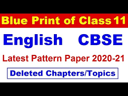 Blue Print Of Class 11 English 2020 21 Class 11 English Syllabus Class 11 Eng Deleted Chapter Youtube