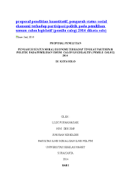 Proposal ilmu pemerintahan rabu, 03 september 2014. Doc Proposal Penelitian Kuantitatif Ahmad Nabhan Academia Edu