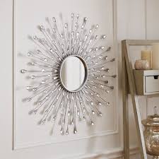 Natalie Sunburst Round Mirror Silver Sunburst Mirror Sunburst Mirror Starburst Mirror