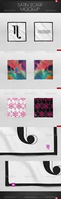 Satin Scarf Mock Up Satin Scarves Graphic Prints Satin