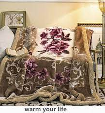 Mink blankets are usually produced using acrylic and polyester. China Wholesales Raschel Acrylic Blanket Mink Blanket China Fleece Blanket And Blanket Price