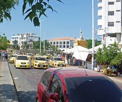 colombia's yellow cabs sailing cream