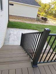 Prestige Aluminum Adjustable Stair Rail Kit Stair Railing Stair Railing Kits Aluminum Railing Deck