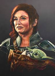 Cara Dunn w/ child” pastels