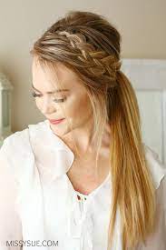 Woven Headband Braid Missy Sue Braided Hairstyles Easy Hair Styles Hairstyle