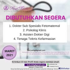 Lowongan Kerja D3 Posisi Dokter Gigi April 2021