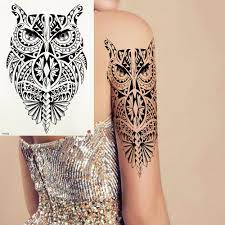 Maybe you would like to learn more about one of these? Women Black Henna Owl Tattoos Temporary Body Arm Painting Tattoos Stickers Fake Totem Vivid Tatoo Water Transfer Party Makeup Temporary Tattoos Aliexpress