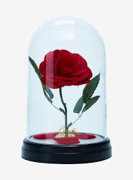 Disney Beauty And The Beast Enchanted Rose Lamp
