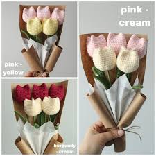 Crochet Tulip Bouquet