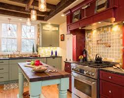red kitchen cabinets sebring design