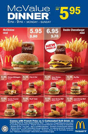 Ingredients are subjec to seasonal variation. Mcdonalds Readjusted Pricing On November 2018