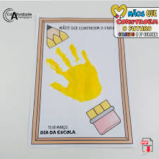 Mãos Que Constroem o Saber Dia da Escola - Criatividade Pedagógica