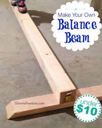 Diy Make A Gymnastics Beam At Home Under 10 In No Time Gymnastics Beam Kids Gymnastics Balance Beam