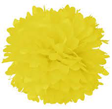 8 Process Yellow Tissue Pom Poms Lanterns And More Tissue Pom Poms Pom Pom Light Yellow