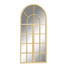 Add a bit of glamour to your bedroom or powder room with this arched wall mirror. Gold Arch Window Paned Wall Mirror Kirklands