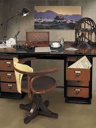 Home Office Decor Featuring Captains Desk Desk Chair 1930s Desk Lamp Dome Decorative Model Trianon Letters Writing S Home Desk Black Desk Home Office Decor